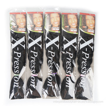 82inch 165g Long Jumbo Braids Crochet Hair Bulk Purple Pink Gray Blue Pure Colored expression braiding hair